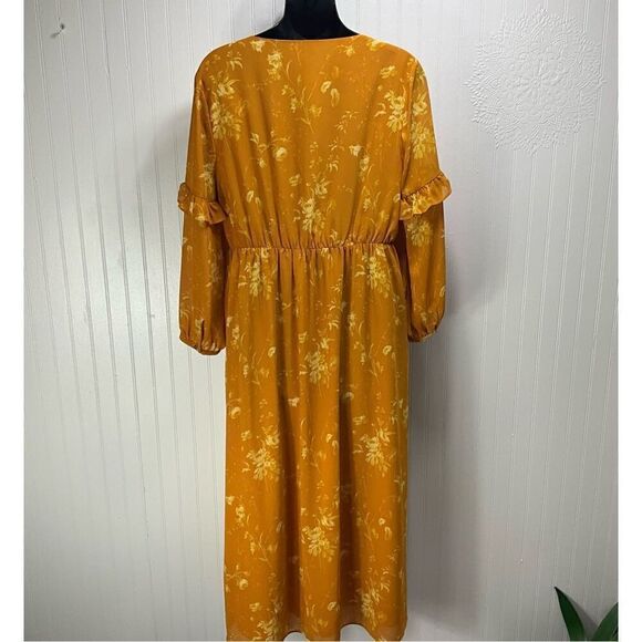 MADEWELL V-Neck Long Sleeve Maxi Dress - Picture 4 of 6